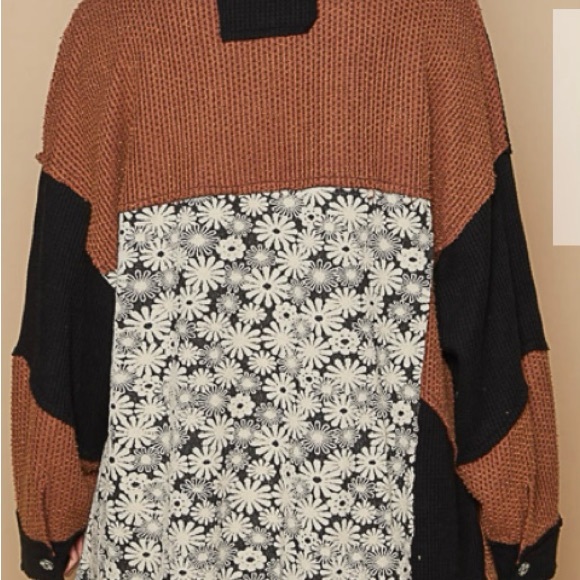 Pol waffle Daisy shacket iPlease see description for sizing - fits up to a20 - Picture 5 of 6